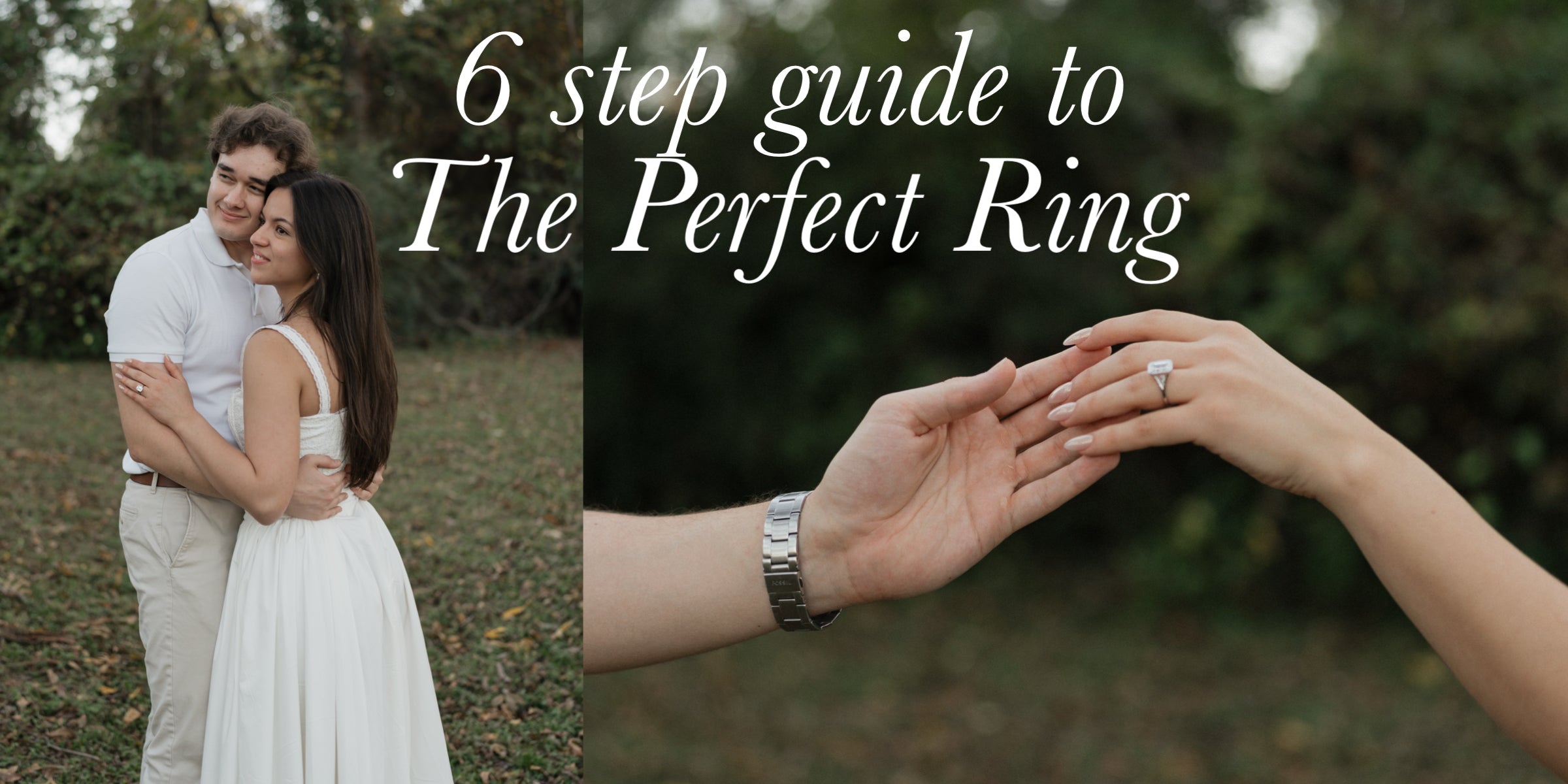 Six step guide to the perfect custom engagement ring in Dallas Texas.